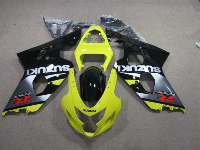 2004-2005 Suzuki GSXR 600 Motorcycle Fairings - Yellow Silver Black Red