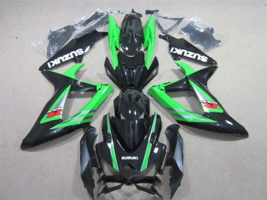 2006-2007 Suzuki GSXR 600 Motorcycle Fairings - Green Glossy Black Red