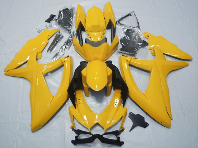 2008-2010 Suzuki GSXR 750 Motorcycle Fairings - Yellow