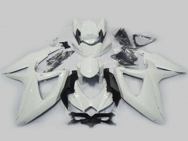 2008-2010 Suzuki GSXR 750 Motorcycle Fairings - Pearl White