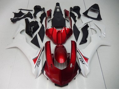 2015-2019 Yamaha YZF R1 Motorcycle Fairing - White Red Black
