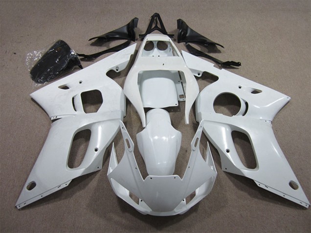 1998-2002 Yamaha YZF R6 Motorcycle Fairings - White