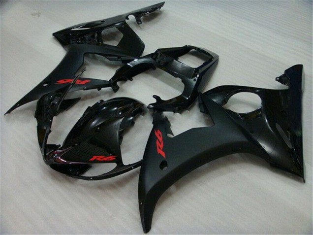 Black 2003-2005 YZF R6 Motorcycle Bodywork Black 2003-2005 YZF R6 Motorcycle Bodywork