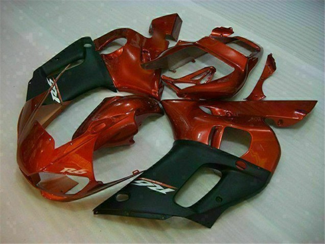 Black Brown 1998-2002 YZF R6 Motorcycle Fairings Black Brown 1998-2002 YZF R6 Motorcycle Fairings