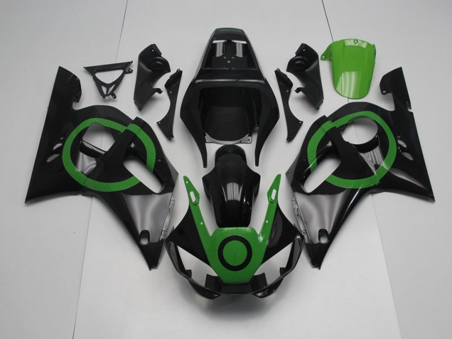 Black Green Circle 1998-2002 YZF R6 Motorcycle Fairings Black Green Circle 1998-2002 YZF R6 Motorcycle Fairings