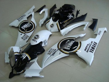 Black Lucky Strike 2008-2016 YZF R6 Motorcycle Fairings