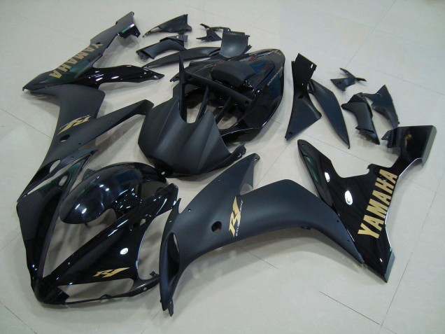 Black Matte Gold 2004-2006 YZF R1 Motorcycle Fairings Black Matte Gold 2004-2006 YZF R1 Motorcycle Fairings
