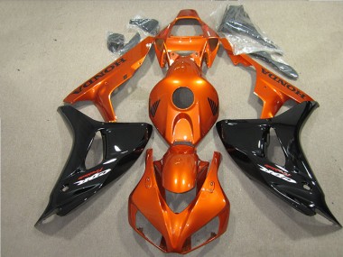 Black Orange Fireblade 2006-2007 CBR1000RR Motorcycle Fairings