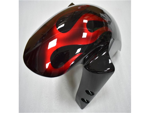 Black Red Flame 2003-2005 YZF R6 Motorcycle Fairings