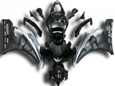 Black White 2006-2007 YZF R6 Motorcycle Fairings