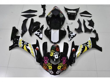 Black White 2015-2019 YZF R1 Motorcycle Fairings