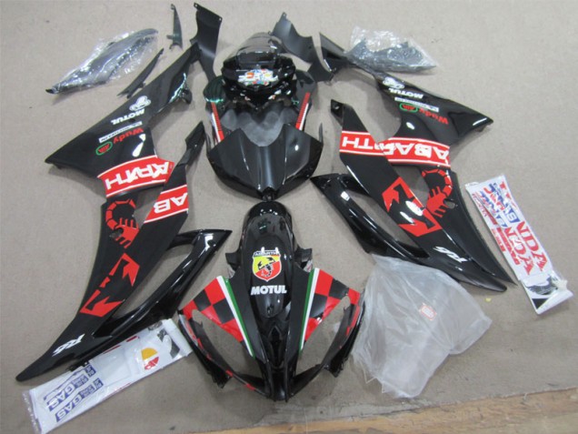 Black White Motul 2008-2016 YZF R6 Motorcycle Fairings Black White Motul 2008-2016 YZF R6 Motorcycle Fairings