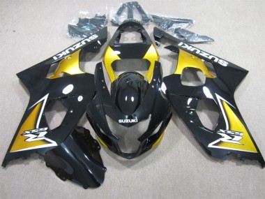 Black Yellow 2004-2005 GSXR 600 Motorcycle Fairings