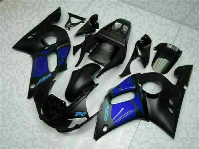 Blue Black 1998-2002 YZF R6 Motorcycle Fairing Blue Black 1998-2002 YZF R6 Motorcycle Fairing