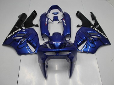 Blue Black Flame 1994-1997 ZX9R Motorcycle Fairings