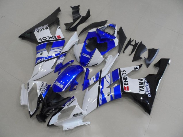 Blue Blue White ENEOS 2008-2016 YZF R6 Motorcycle Fairings Blue Blue White ENEOS 2008-2016 YZF R6 Motorcycle Fairings