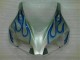 Blue Flame Silver 2006-2007 CBR1000RR Motorcycle Fairings Blue Flame Silver 2006-2007 CBR1000RR Motorcycle Fairings