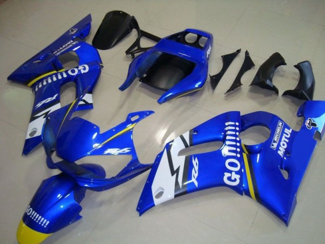 Blue Go Motul 1998-2002 YZF R6 Motorcycle Fairings Blue Go Motul 1998-2002 YZF R6 Motorcycle Fairings