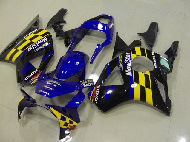 Blue Telefunica Movistar Castrol 2002-2003 CBR900RR 954 Motorcycle Fairings Blue Telefunica Movistar Castrol 2002-2003 CBR900RR 954 Motorcycle Fairings