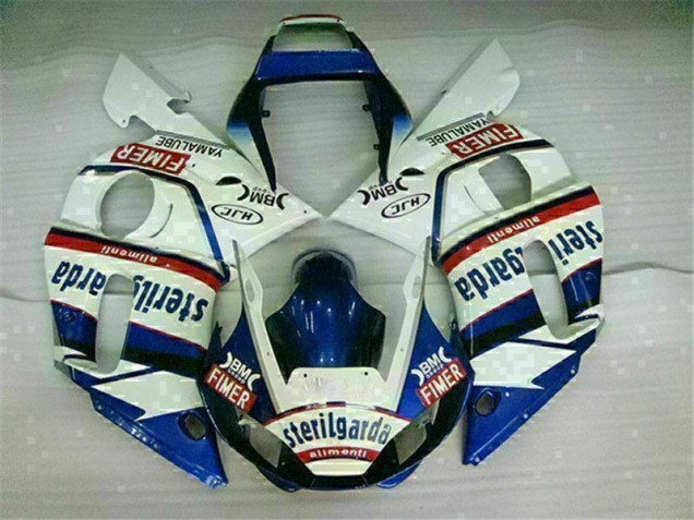 Blue White 1998-2002 YZF R6 Motorcycle Bodywork Blue White 1998-2002 YZF R6 Motorcycle Bodywork