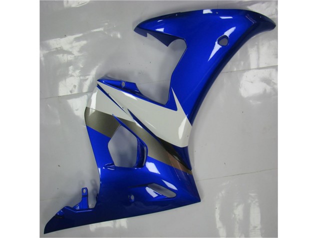 Blue White 2003-2005 YZF R6 Motorcycle Bodywork Blue White 2003-2005 YZF R6 Motorcycle Bodywork