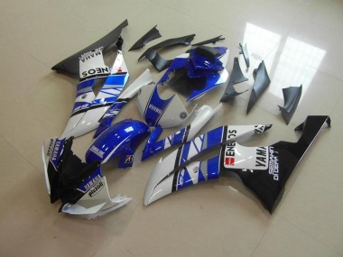 Blue White Blue White ENEOS 2008-2016 YZF R6 Motorcycle Fairings