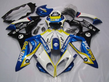 Blue White GoldBet 2009-2014 S1000RR Motorcycle Fairings
