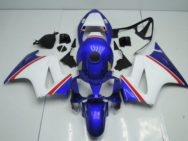 Blue and White 2002-2013 VFR800 Motorcycle Fairings