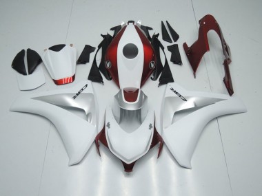 Candy Red White and Silver 2008-2011 CBR1000RR Motorcycle Fairings