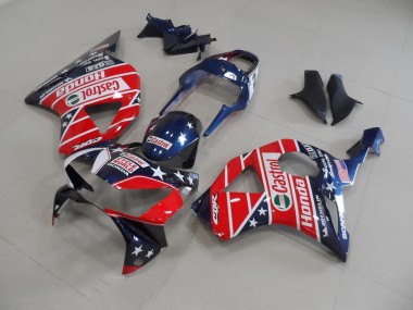 Dark Blue Star 2002-2003 CBR900RR 954 Motorcycle Fairings