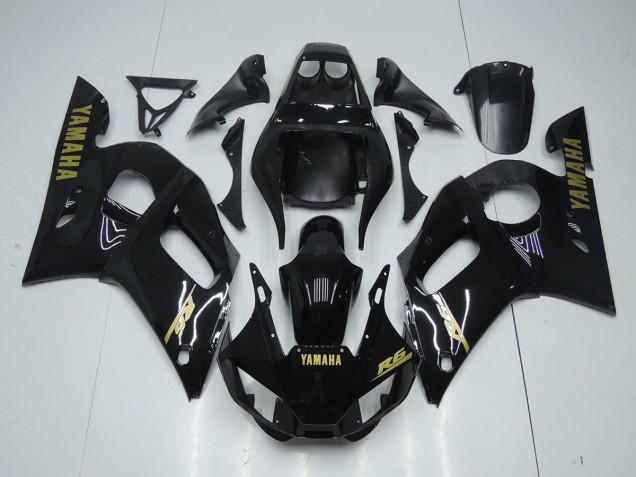 Glossy Black Gold Sticker 1998-2002 YZF R6 Motorcycle Fairings Glossy Black Gold Sticker 1998-2002 YZF R6 Motorcycle Fairings