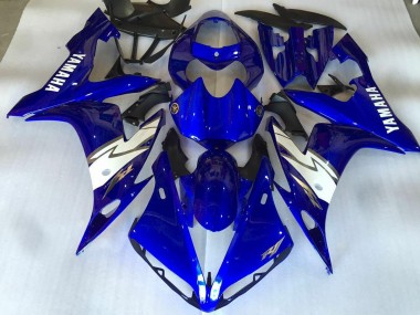 Glossy Blue White 2004-2006 YZF R1 Motorcycle Fairings
