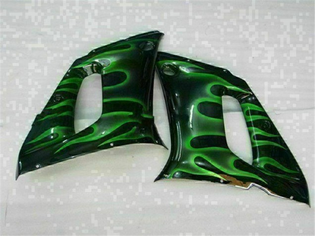 Green Black 1998-2002 YZF R6 Motorcycle Fairings Green Black 1998-2002 YZF R6 Motorcycle Fairings