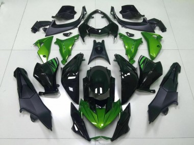 Green Black 2013-2016 Z800 Motorcycle Fairings