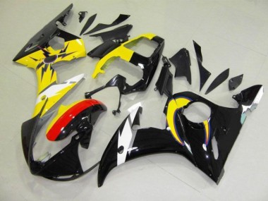 Moon Black Yellow 2003-2005 YZF R6 Motorcycle Fairings