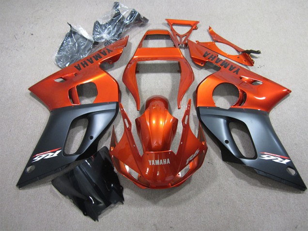 Orange Black 1998-2002 YZF R6 Motorcycle Fairings Orange Black 1998-2002 YZF R6 Motorcycle Fairings