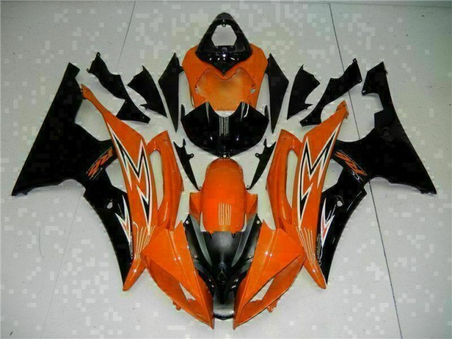 Orange Black 2008-2016 YZF R6 Motorcycle Fairings Orange Black 2008-2016 YZF R6 Motorcycle Fairings