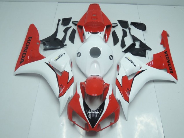 Orange Red and White 2006-2007 CBR1000RR Motorcycle Fairings Orange Red and White 2006-2007 CBR1000RR Motorcycle Fairings