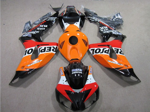 Orange Repsol 2006-2007 CBR1000RR Motorcycle Fairings Orange Repsol 2006-2007 CBR1000RR Motorcycle Fairings