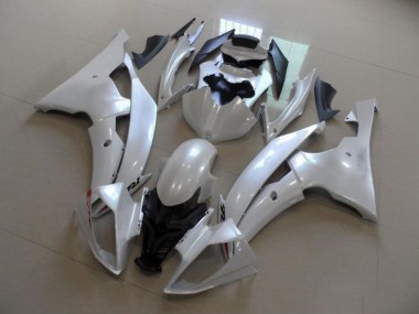 Pearl White 2008-2016 YZF R6 Motorcycle Fairings