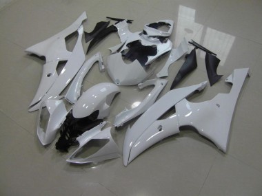 Pearl White No Decals 2008-2016 YZF R6 Motorcycle Fairings