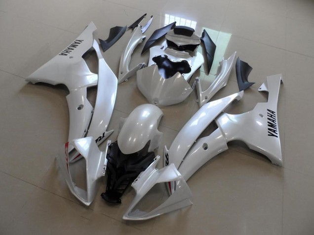 Pearl White OEM Style 2008-2016 YZF R6 Motorcycle Fairings Pearl White OEM Style 2008-2016 YZF R6 Motorcycle Fairings