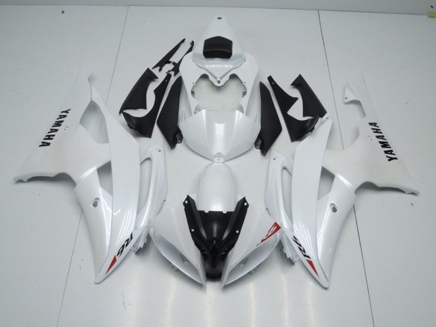 Pearl White and Red Sticker 2008-2016 YZF R6 Motorcycle Fairings Pearl White and Red Sticker 2008-2016 YZF R6 Motorcycle Fairings