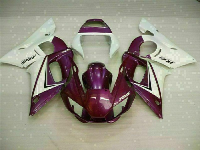 Purple White 1998-2002 YZF R6 Motorcycle Fairings Purple White 1998-2002 YZF R6 Motorcycle Fairings