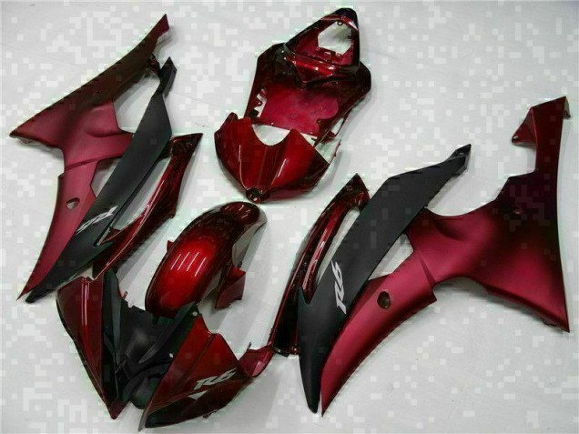 Red Black 2008-2016 YZF R6 Motorcycle Bodywork Red Black 2008-2016 YZF R6 Motorcycle Bodywork