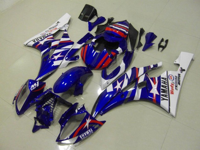 Red Blue Star 2006-2007 YZF R6 Motorcycle Fairings Red Blue Star 2006-2007 YZF R6 Motorcycle Fairings