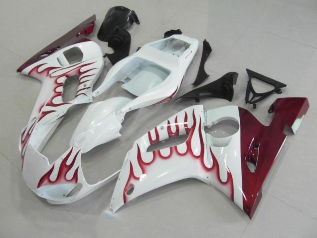 Red Flame 1998-2002 YZF R6 Motorcycle Fairings Red Flame 1998-2002 YZF R6 Motorcycle Fairings