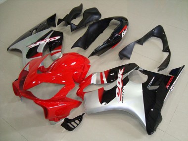 Red Silver 2004-2007 CBR600 F4i Motorcycle Fairings