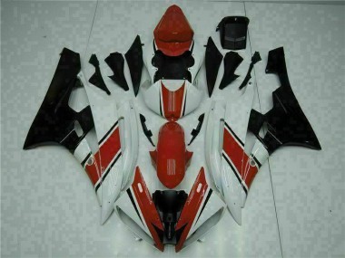 Red White 2006-2007 YZF R6 Motorcycle Fairing Kits