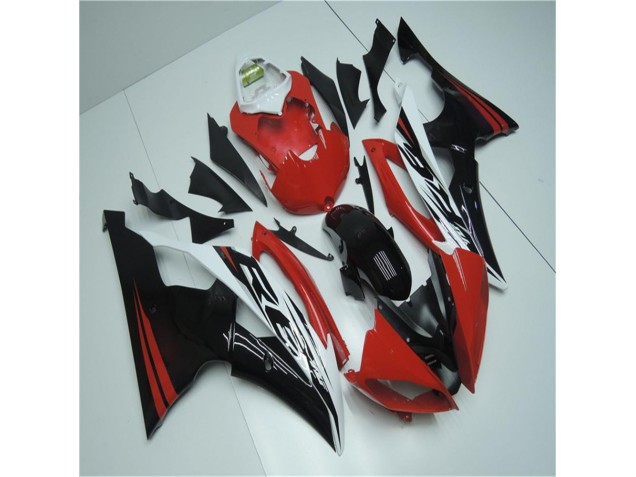 Red White 2008-2016 YZF R6 Motorcycle Fairing